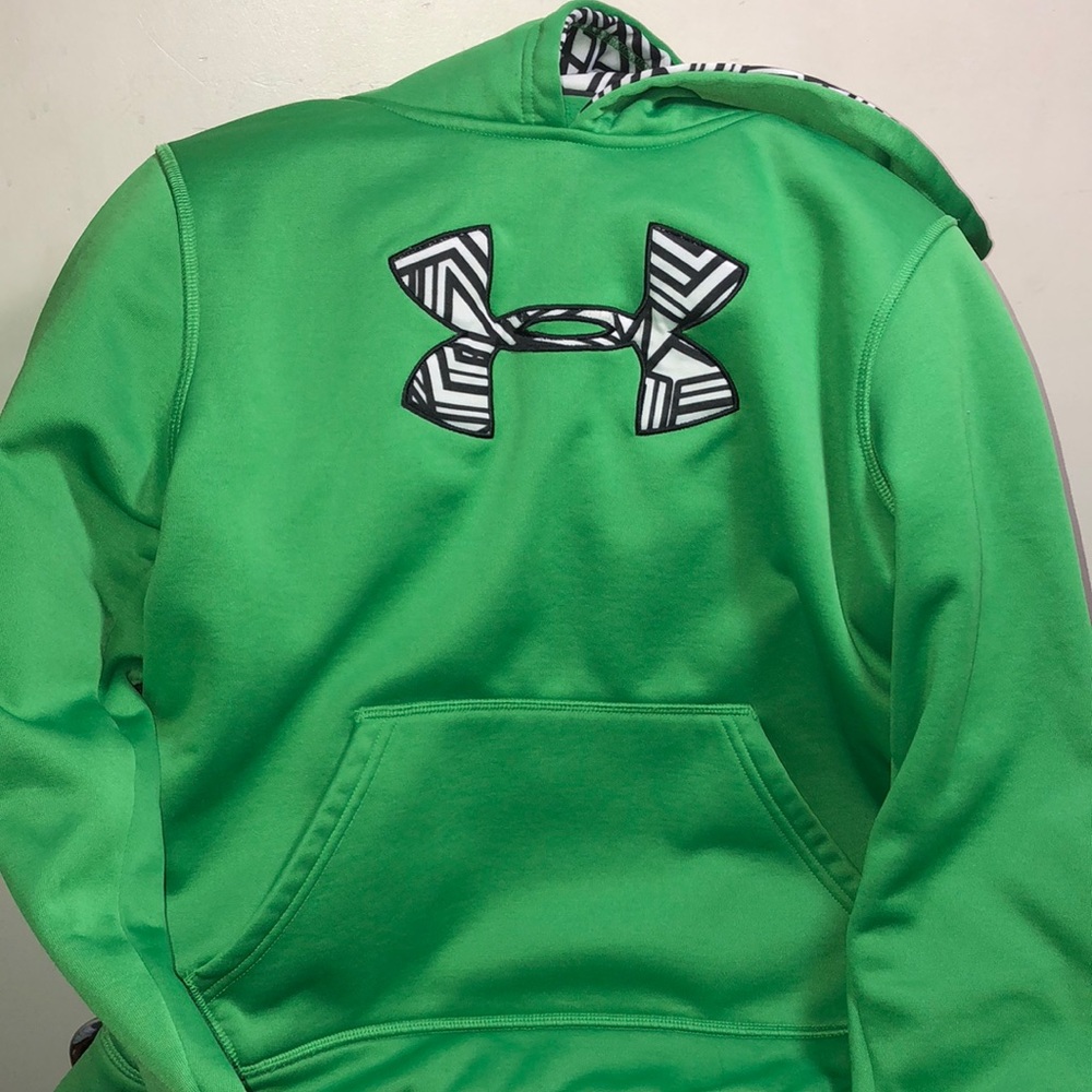 GREEN UNDER ARMOUR SWEATSHIRT/HOODIE